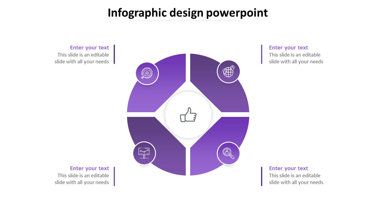 infographic design powerpoint-purple